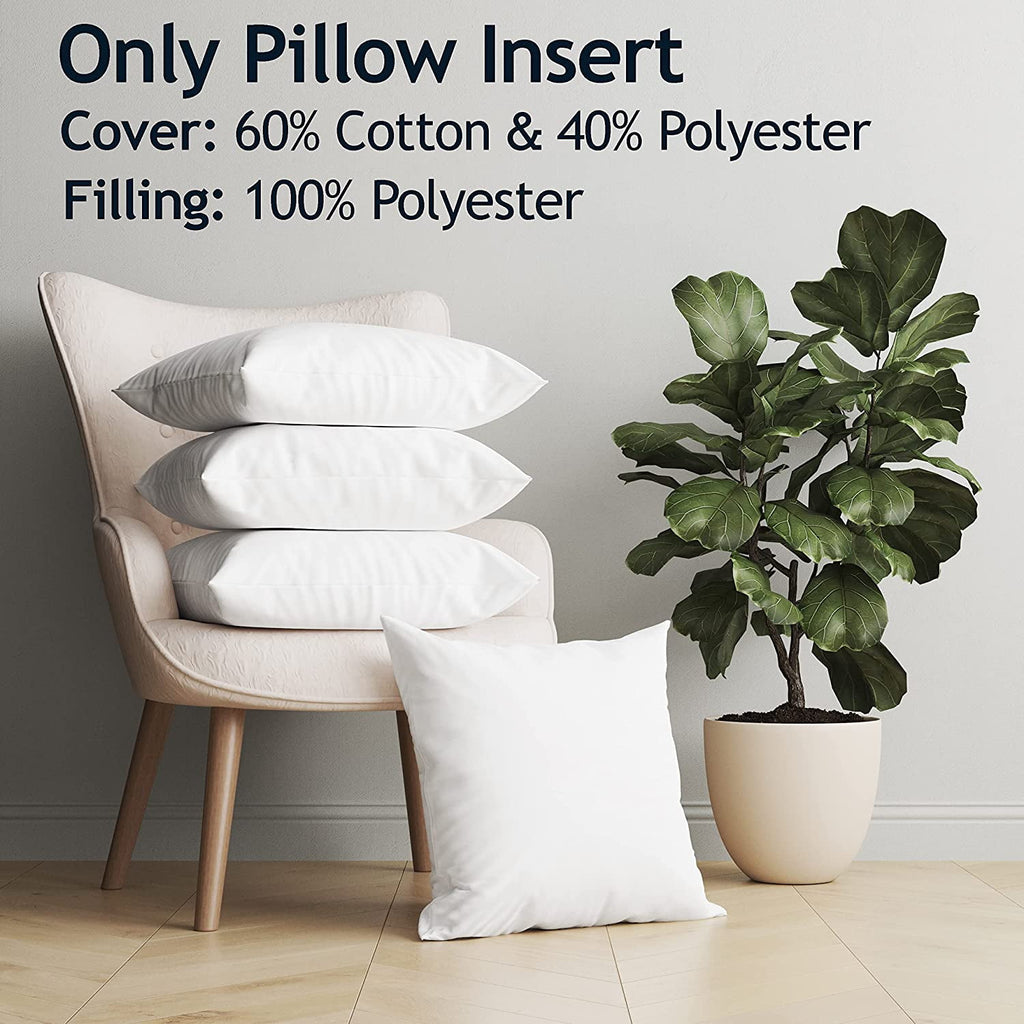 Throw Pillows 16"x16" - 2 Pack Insert Only