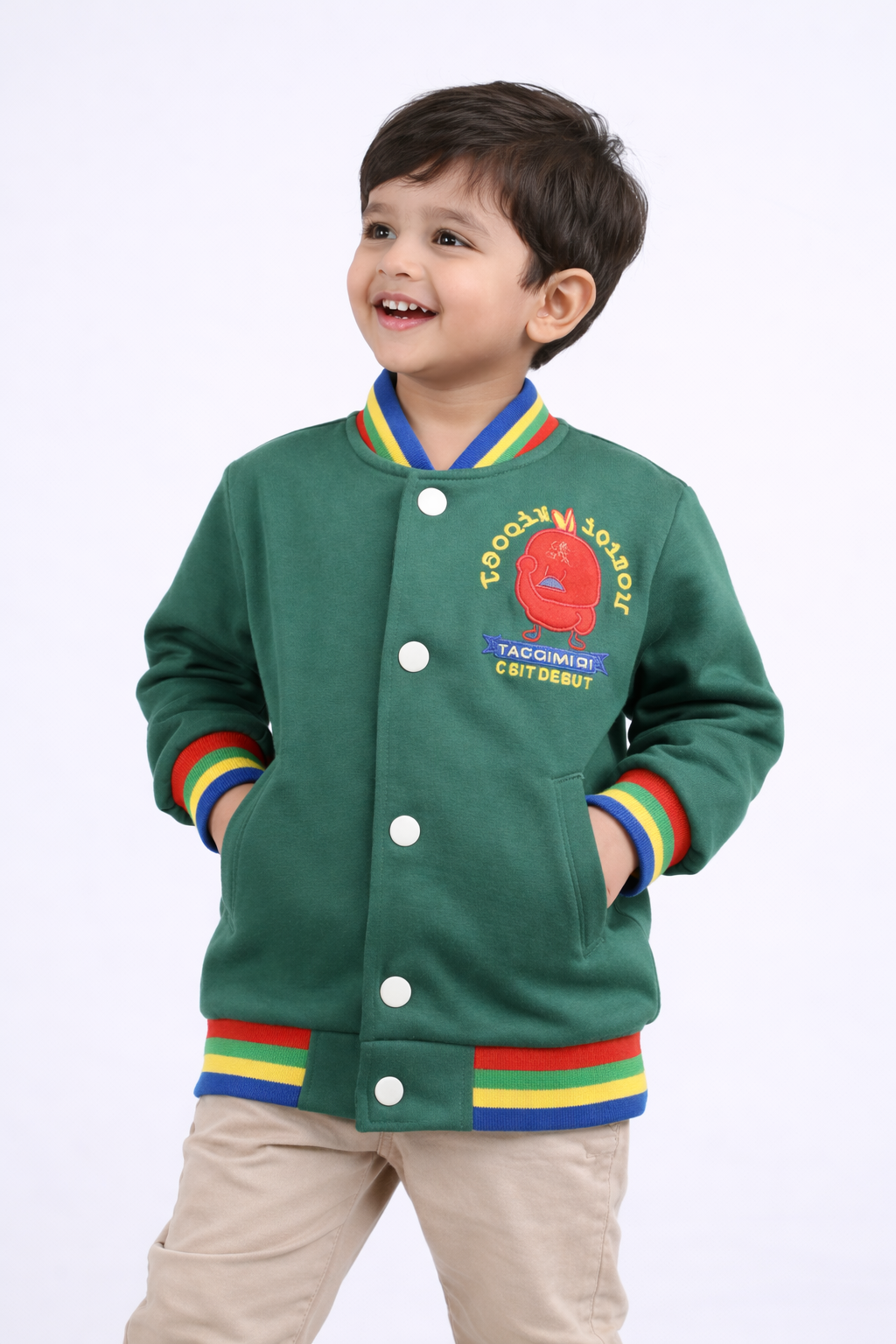 RACDO Little Champ Varsity Jacket – پاکستان میں بچوں کے لیے پریمیم ورسٹی جیکٹ | RACDO MARKET