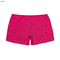 Pink boxer briefs with black pattern 