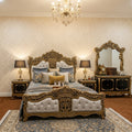 Premium Golden Royal Bedroom Furniture Set