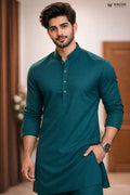 Emerald Teal Classic Kurta Suit for Men | Premium Traditional Wear – Racdo Market