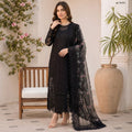 3PC Dhanak Embroidered Unstitched Dress V520 – Premium Chikan Kari Suit | RACDO Market
