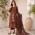 Product URL: Lawn Unstitched 3pc Embroidered Collection with Chiffon Dupatta