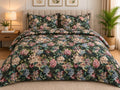 Botanical Dark Floral Printed King Size Comforter Set