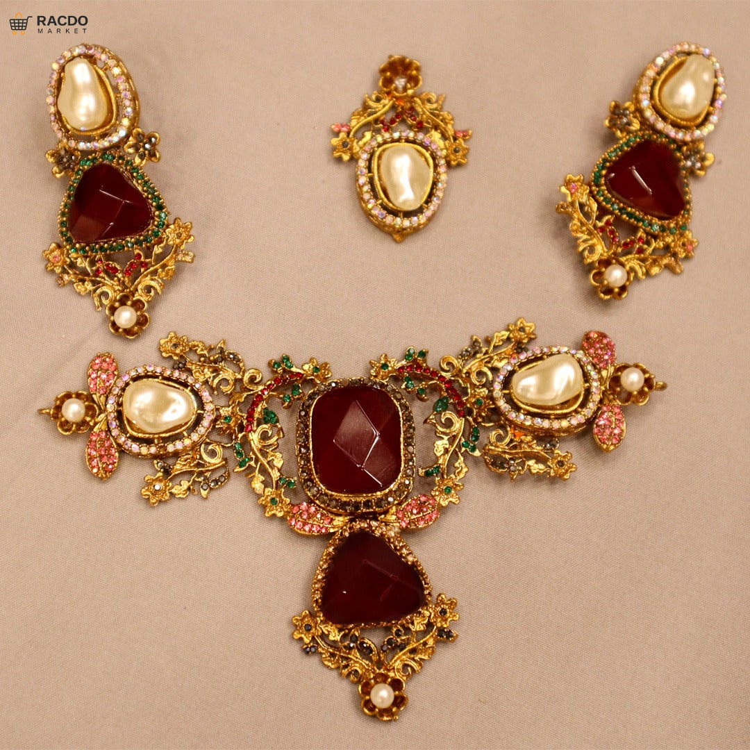 RACDO Premium Jewellery 7 – Elegant Artificial Jewellery Set for Women in Pakistan