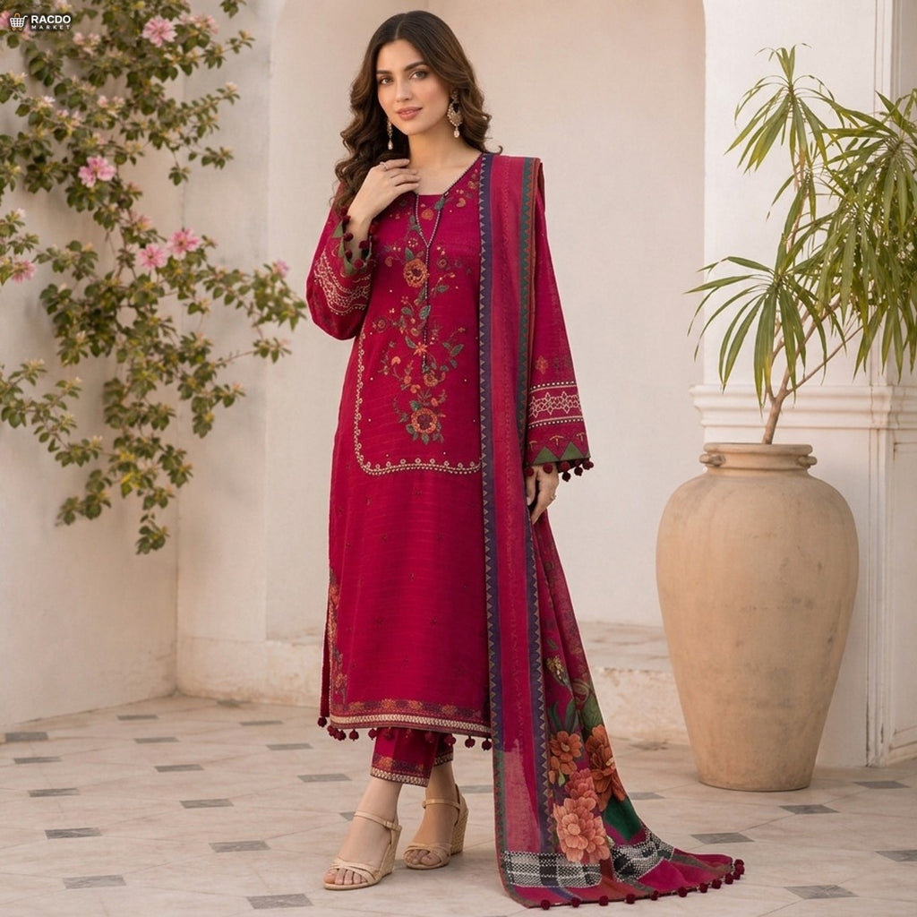 Elegant Dark Pink Dress for Women | Stylish Party & Casual Wear Dress – RACDO Market