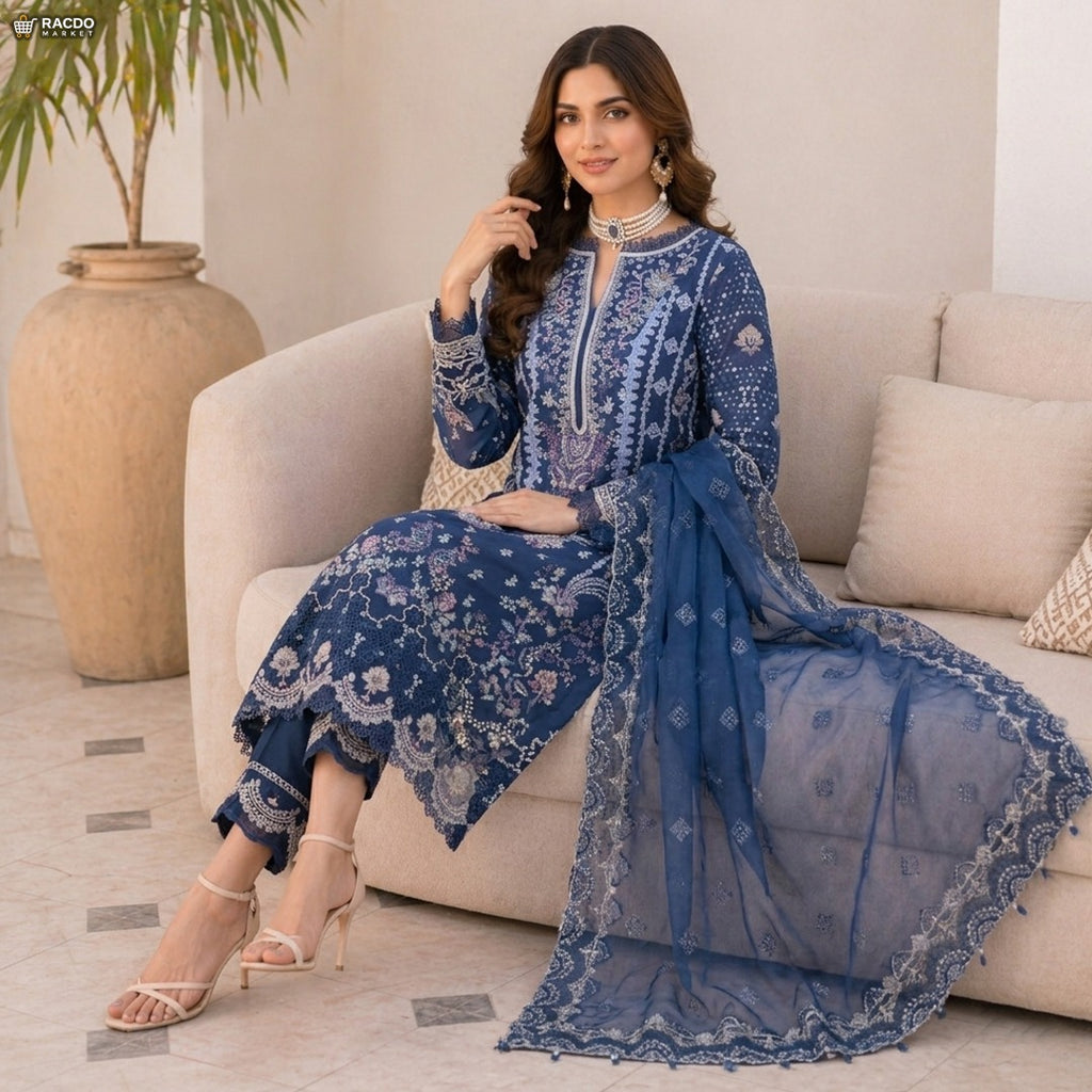 Elegant Blue Dress for Women | Stylish Casual & Party Wear Blue Outfit