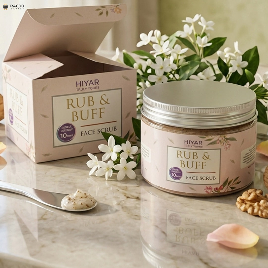 Face Scrub for Glowing Skin – Deep Exfoliating Cleanser for Men & Women | Racdo Market