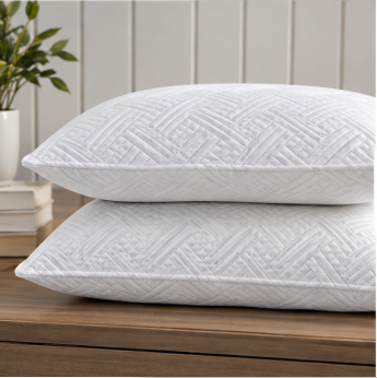 Ultrasonic Quilted Pillow Covers – Pair of 2
