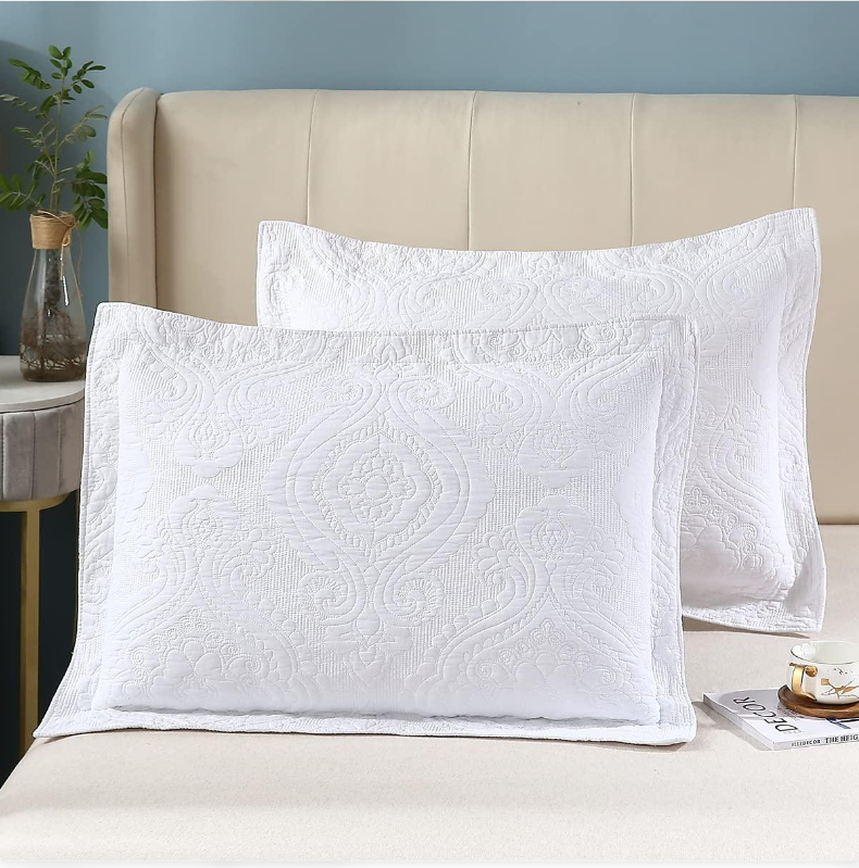 Ultrasonic Quilted Pillow Covers – Pair of 2